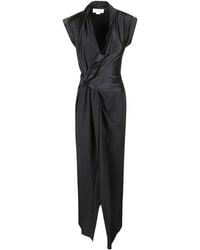 Victoria Beckham - Asymmetric Midi Dress - Lyst
