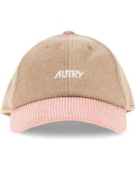 Autry - Gorra Con Logo Bordado Y Ribete De Pana - Lyst