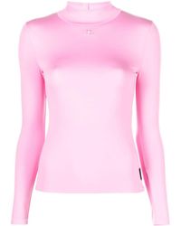 Courreges - Techno Mock-neck Stretch-jersey T-shirt - Lyst