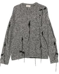 Atomo Factory - Distressed Marl-Knit Sweater - Lyst