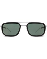 Mykita - Lunettes De Soleil Rectangulaires À Double Pont - Lyst