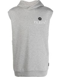 Philipp Plein - Hexagon Sleeveless Hoodie - Lyst