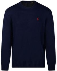 Ralph Lauren - Polo Pony-Embroidered Crew-Neck Sweater - Lyst
