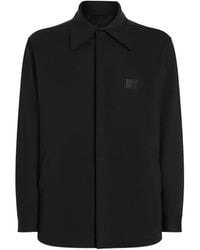 Dolce & Gabbana - Overhemd Van Technisch Materiaal Met Label - Lyst