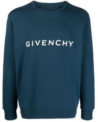 Givenchy - Archetype Logo-print Cotton Sweatshirt - Lyst