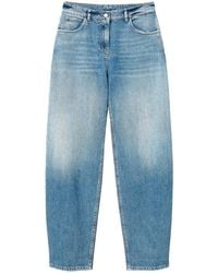 Twinset - Jeans Met Toelopende Pijpen En Vijf Zakken - Lyst