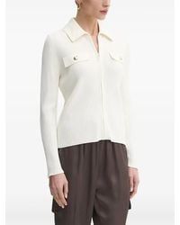 Liu Jo - Ribbed Zip-Front Cardigan - Lyst