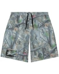 JUNGLES JUNGLES - Graphic-Print Camouflage Shorts - Lyst