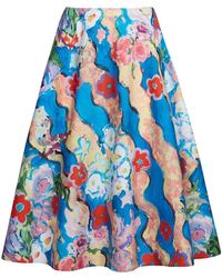 Marni - Flared Floral Skirt - Lyst
