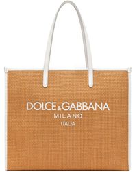 Dolce & Gabbana - Grote Geweven Shopper - Lyst