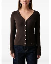 Guess - Cárdigan Con Cuello En V - Lyst