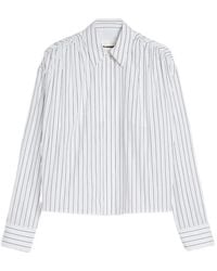 Jil Sander - Striped-Pattern Cotton Shirt - Lyst