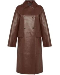 Yves Salomon - Abrigo con doble botonadura - Lyst