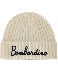 MC2 Saint Barth - Embroidered Cable-Knit Beanie Hat - Lyst