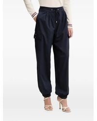 Liu Jo - Logo-Plaque Drawstring Track Pants - Lyst