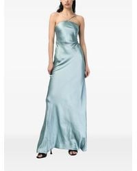 ANDRA ANDREESCU - Lace-Trim Halterneck Maxi Dress - Lyst