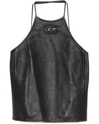 DIESEL - Top L-luvy con logo en relieve - Lyst