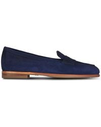 Santoni - Suède Loafers - Lyst