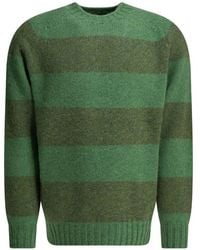Beams Plus - Striped Crew-Neck Sweater - Lyst