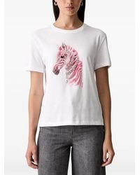 Liu Jo - T-Shirt Ample À Détail D'Imprimé - Lyst