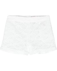 Ermanno Scervino - Guipure-lace Mini Shorts - Lyst