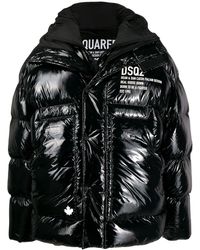 DSquared² Oversized Puffer Coat - Black