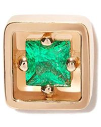 Suzanne Kalan - 18Kt Inlay Emerald Stud Earring - Lyst
