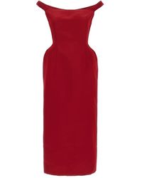 Magda Butrym - Robe Mi-Longue À Détails De Coutures - Lyst
