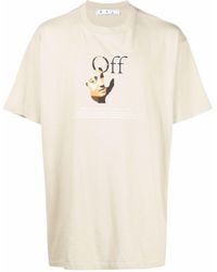 Off-White c/o Virgil Abloh Cotton Fahrenheit 451 Pill Box Hands T-shirt in  Black | Yellow (Black) for Men | Lyst