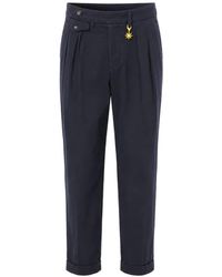 Manuel Ritz - Pantaloni Plissé Con Risvolto - Lyst