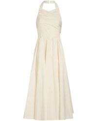 Patou - Halterneck Faille Maxi Dress - Lyst