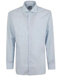 Barba Napoli - Spread-Collar Button-Up Shirt - Lyst