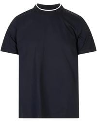 Peserico - Contrast-Trim T-Shirt - Lyst