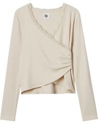 B+ AB - Lace-Trim Top - Lyst