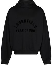 Fear Of God - Logo-print Drop-shoulder Hoodie - Lyst