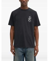 Café Kitsuné - Logo-Print T-Shirt - Lyst