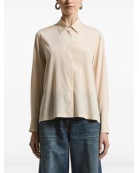 Peserico - Embroidered-Collar Shirt - Lyst