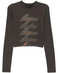 we11done - Flame T-Shirt Met Logo - Lyst