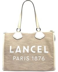 Lancel - Large Logo-Print Tote Bag - Lyst