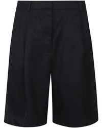 Frankie Shop - Marfa Pleated Silk Shorts - Lyst