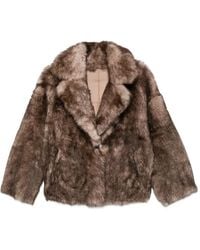 Manzoni 24 - Shearling Notched-Lapel Jacket - Lyst