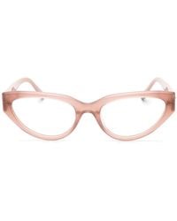 Guess - Cat-Eye Frame Glasses - Lyst