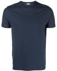 Zanone - Crew-neck Cotton T-shirt - Lyst
