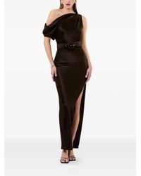 knee length dresses for ladies Women's Minimalist Linen-Blend Lace-Paneled Strapless With Spaghetti S   Modesees
