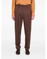 Saint Laurent - Pantalones Con Cinturón - Lyst
