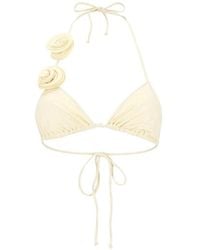 LaRevêche - Ashar Floral-Appliqué Bikini Top - Lyst