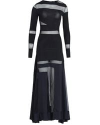 Amir Slama - X Astrid Sheer-Panel Maxi Dress - Lyst