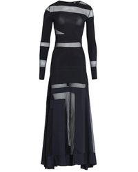 Amir Slama - X Astrid sheer-panel maxi dress - Lyst