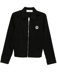 1017 ALYX 9SM Buckle Detail Shell Windbreaker Jacket in Black for