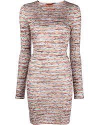 Missoni - Long-sleeved Marl-knit Dress - Lyst
